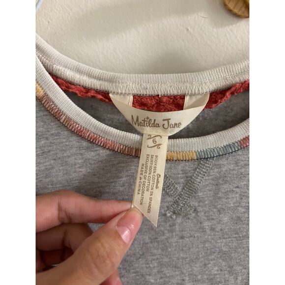 Matilda Jane Sweatshirt Girls 6 Just Imagine Mila Sweatshirt Dress Long Sleeve - Picture 3 of 5